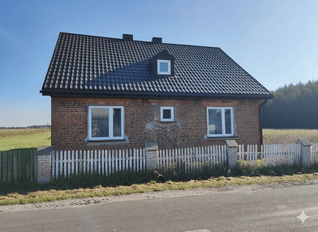 Dom jednorodzinny przed zmianą elewacji