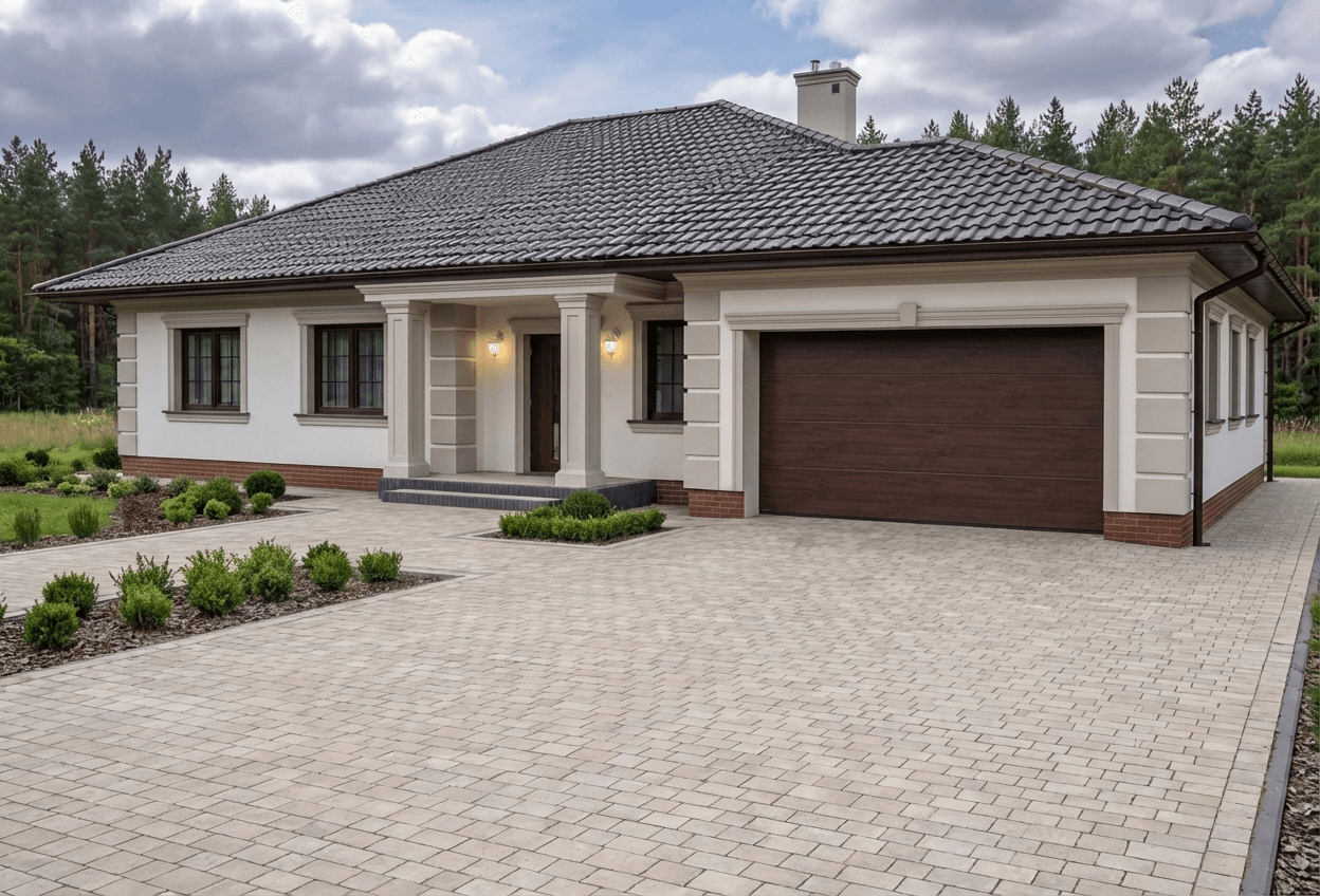 Styl elewacji: Nowoczesny Dworek - Modern Polish Manor Reinterpretation