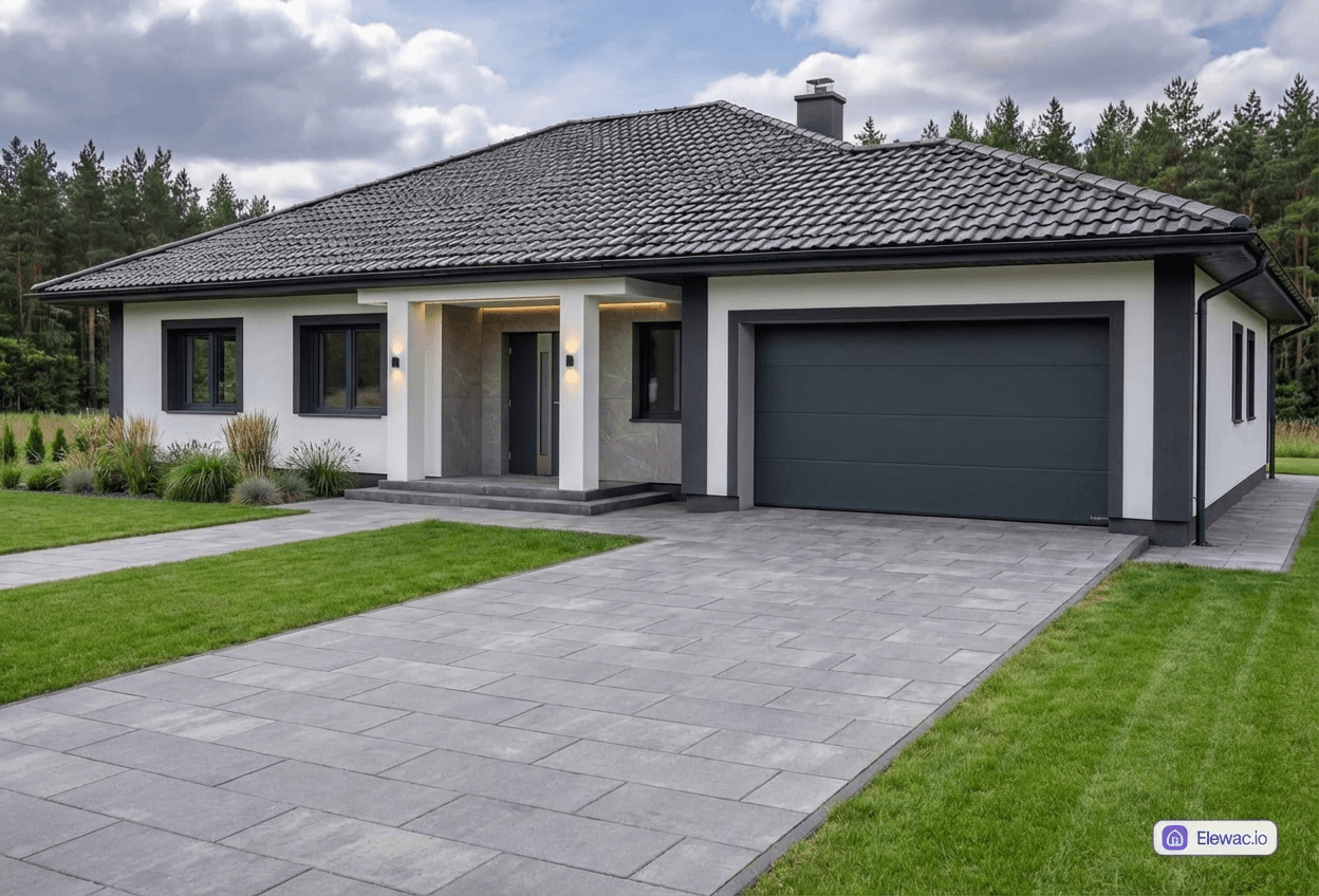 Styl elewacji: Spieki i Beton Architektoniczny